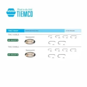 Anzuelo Tiemco TMC-100SPBLB sin muerte Caja 100 unidades