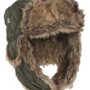 WINTERMÜTZE M.KUNSTPELZ OLIV