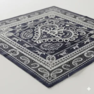 Western Bandana | Western Style Cowboy Scarf | Western Halstuch Schwarz