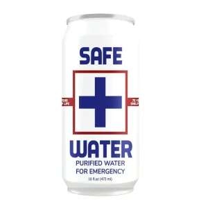 Canette d’eau potable Safe Water – 75 ans