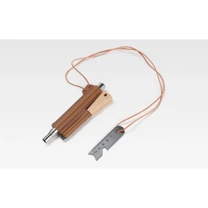 PEDERNAL Y SOPLADOR RETRÁCTIL PARA FOGATA