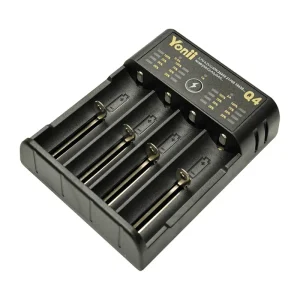 Cargador de pilas recargables 18650 y 16340 (CR123)