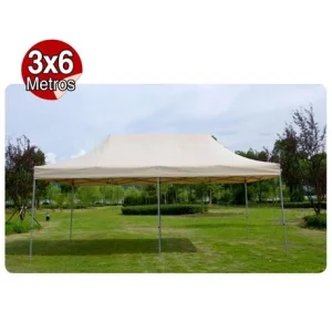 CARPA PLEGABLE ALUMINIO 3X6M BEIGE DONNA GARDEN DG1042