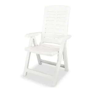SILLA 5 POSICIONES PLEGABLE YUMA BLANCO PROGARDEN 640030