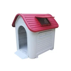 CASETA PERRO PLASTICO 126.2X97.3X113CM ROJO DONNA GARDEN DG1289
