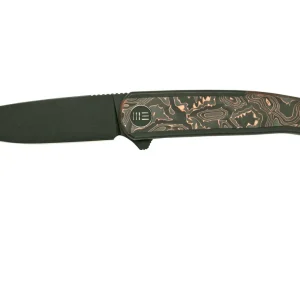WE Knife Smooth Sentinel WE20043-6 titanium Copper Foil fibra de carbono, navaja