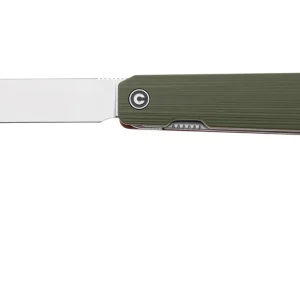 CIVIVI Sendy C21004B-1 Satin Nitro-V, Milled Green/Red G10, navaja, Ben Petersen design