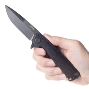 ANV Knives Z100 BB Sleipner Black DLC GRN Linerlock Z100-052, navaja