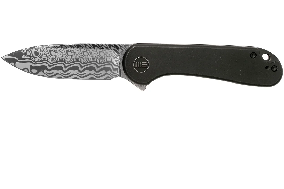 WE Knife Elementum WE18062X-DS1 Damasteel, Black Titanium navaja - Imagen 2