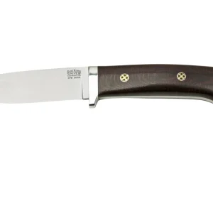 Bark River Classic Drop Point Hunter CPM S45VN Burgundy Canvas Micarta Mosaic Pins, cuchillo fijo
