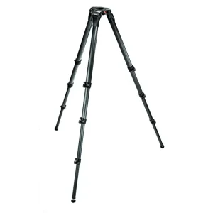 Trípode de video MPRO 536. 4 secciones. Para semi esfera 75/100. F. carbono