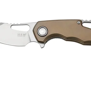 MKM Isonzo FX03M-1TBR, Hawkbill Stonewashed Böhler M390 Bronze Titanium, navaja