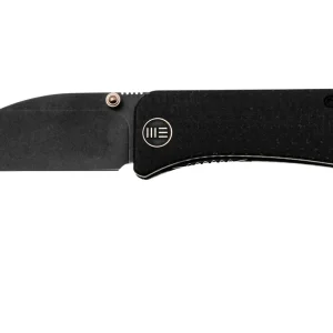 WE Knife Banter Wharncliffe WE19068J-1 Blackwashed CPM S35VN, Black Burlap Micarta, navaja, diseño Ben Petersen