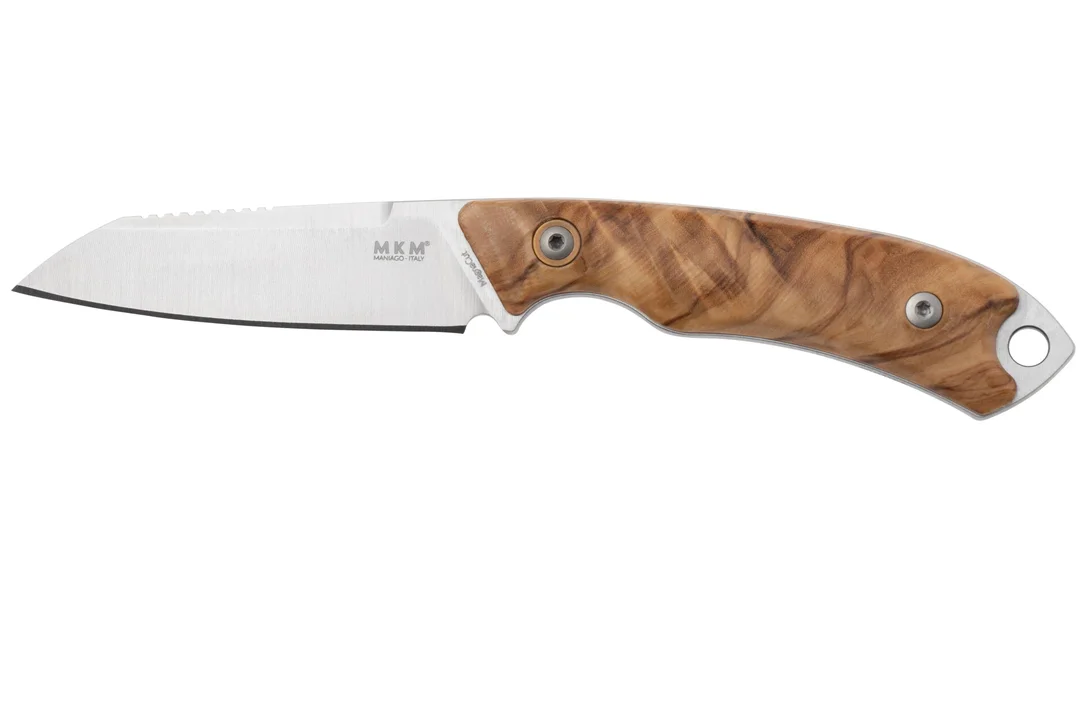 MKM Pocket Tango 2 Lambsfoot PT2-O Olive Wood cuchillo fijo, diseño David C. Andersen - Imagen 2