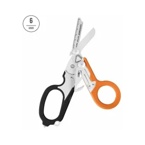 Leatherman Tijera RAPTOR Rescue naranja y negra, funda plástico Utility, caja cartón