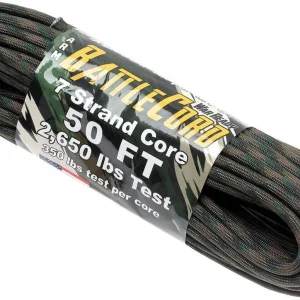ARM 2650 Cuerda de Batalla, color: Woodland camo, 50ft (15,24 m)