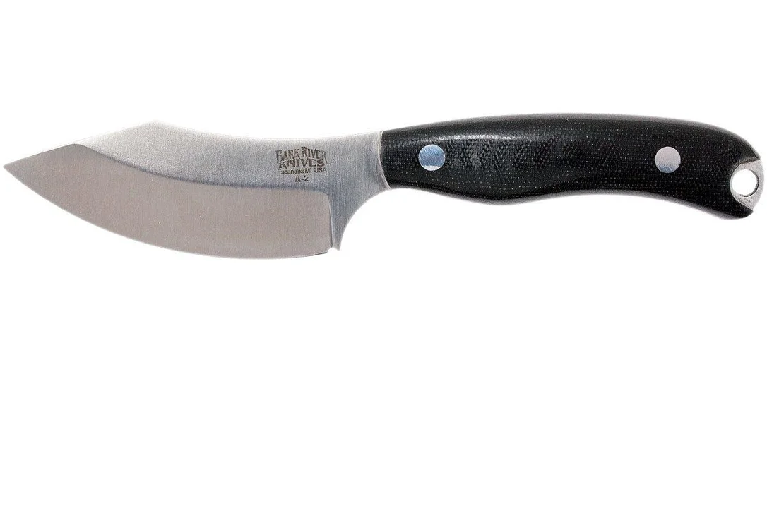 Bark River JX6 Companion A2, Black Canvas micarta, funda marrón - Imagen 2