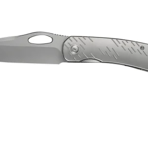 WE Knife Inmate WE23096B-1, Stonewashed CPM 20CV, Gray Titanium, Raindrop Pattern, navaja, diseño de Jerad Neeve