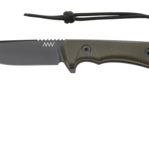 ANV P200, P200-047, Black Cerakote Sleipner, Olive GRNPU, cuchillo de supervivencia