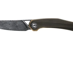 Civivi Lazar C20013-DS2 Damascus, Brass navaja, Elijah Isham design