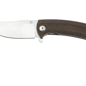 Artisan Cutlery Arroyo 1845P-ODG, Sand Polished AR-RPM9, OD Green Micarta navaja