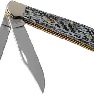 Case Copperhead White & Black Carbon Fibre-G10 Weave Smooth, 38930, 10249 SS navaja