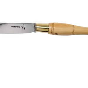 Nontron No. 30 Turning Ferrule, Boxwood, forma de bola NN30BO navaja