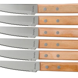 Amefa Pizza 7000 seis cuchillos para carne