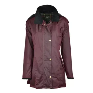 Chaqueta encerada Oxford Blue Olivia Plum