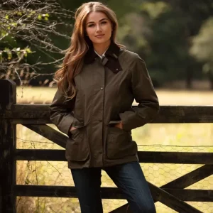 Chaqueta Oxford Blue Cotton Burley Discovery Khaki