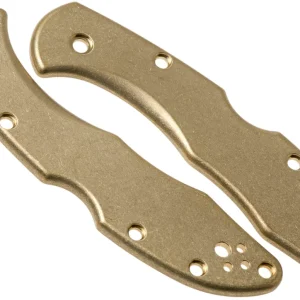 Flytanium Spyderco Delica Scales, latón
