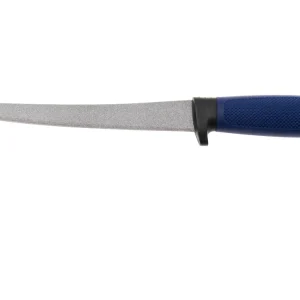 Marttiini Martef Filleting Knife 19 836017T Stainless, Blue Rubber, cuchillo fijo con funda de plástico
