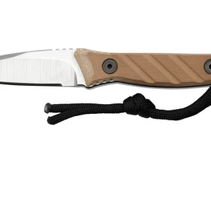 Medford Necromancer S35VN Tumbled Blade, Coyote G10 Handle, cuchillo de cuello
