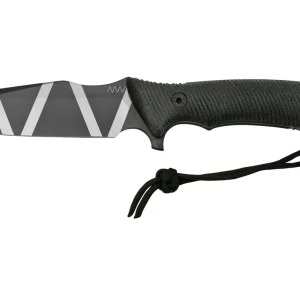 ANV Knives M311 SPELTER DLC Camo Elmax, Black Micarta Handle, Black Kydex Sheath, cuchillo de supervivencia