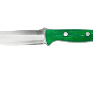 Bark River Bravo 1.2 CPM 3V Green Cyclone Mesh White Liner, cuchillo de exterior