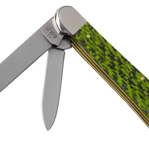 Case Copperhead Green & Black Carbon Fibre-G10 Weave Smooth, 50713, 10249W SS navaja