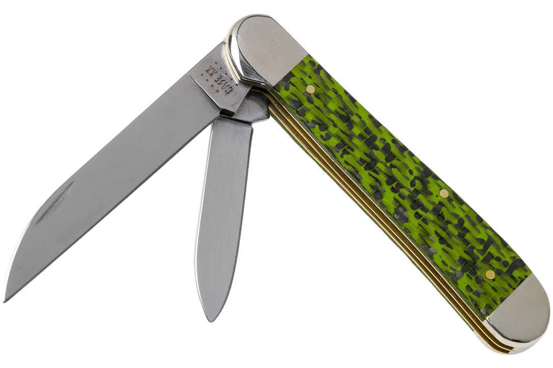 Case Copperhead Green & Black Carbon Fibre-G10 Weave Smooth, 50713, 10249W SS navaja