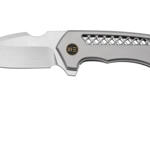 WE Knife Harpen WE23019-4 Gray Titanium, navaja, diseño de Michael Burch