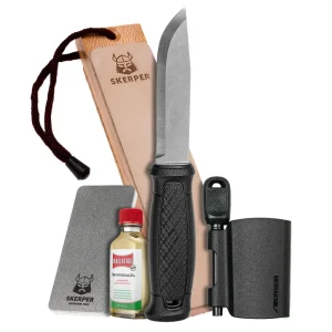 Morakniv Garberg Multimount con kit de supervivencia y piedra de afilar