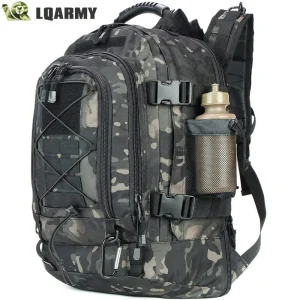 60L Military Tactical Backpack – Army Molle Assault Rucksack for Outdoor Travel, Hiking, Camping, Hunting