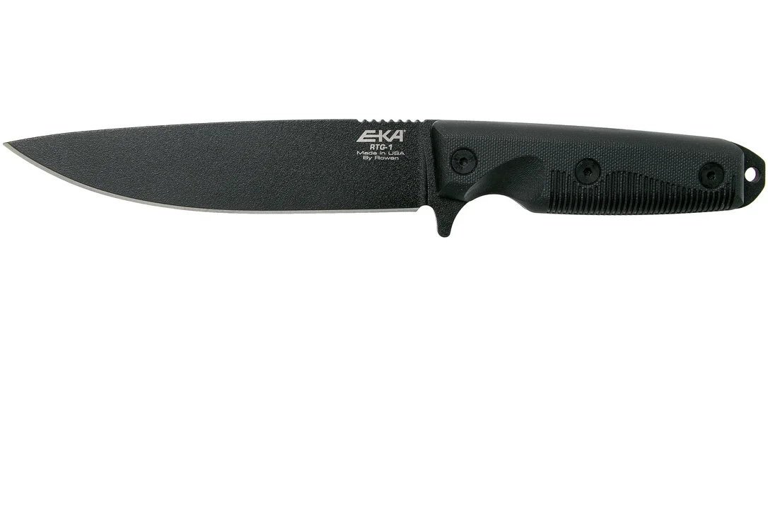 EKA RTG1 Black Blade, Black G10 cuchillo de supervivencia