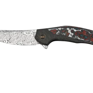 WE Knife Merata, WE22008B-DS1 Limited Edition, Gray Titanium, Heimskringla Damasteel navaja