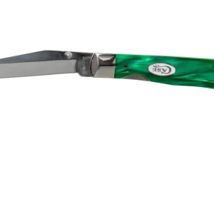 Case Slim Trapperlock SparXX Green Pearl Kirinite Smooth, 27376 10154AC SS navaja