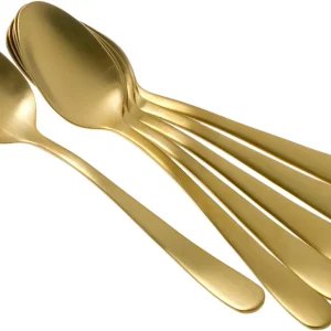 Amefa Austin 1410 seis cucharas de café oro mate