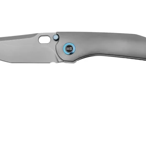 WE Knife Attor WE23037B-2 Polished Bead Blasted CPM 20CV, Polished Bead Blasted Titanium navaja, diseño Dalibor Bergam