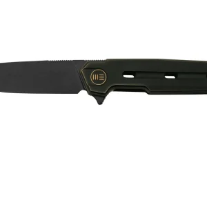 WE Knife Navo Black Bronze Titanium, Satin Blackwashed 20CV WE22026-3 navaja, diseño de Ostap Hel