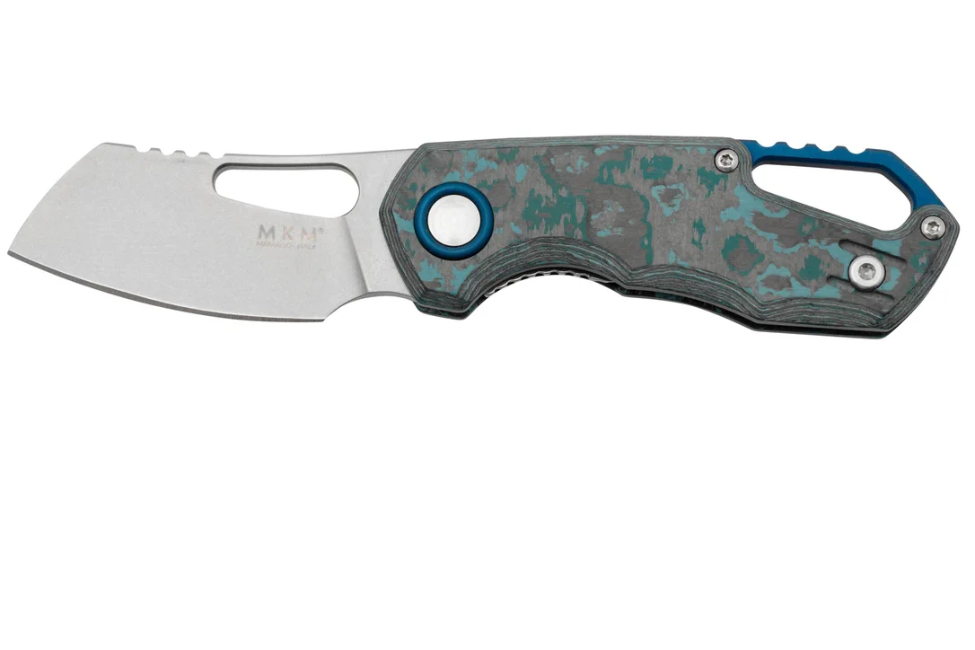 MKM Isonzo FX03-2CA Cleaver Stonewashed, Fiber Carbon Arctic Storm navaja, diseño de Jesper Voxnaes