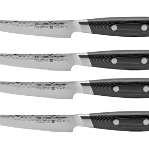 Yaxell Tsuchimon 36744, Juego de cuchillos para carne de 4 piezas