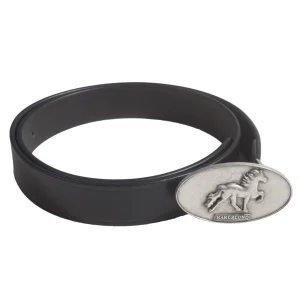 Cinturón con hebilla de caballo islandés Black 105 cm