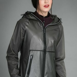Chaqueta Transparente Impermeable para Mujer AA Grey XS